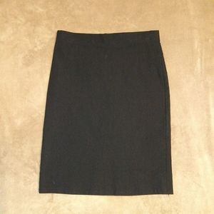 Black Stretchy Pencil Skirt sz M Juniors